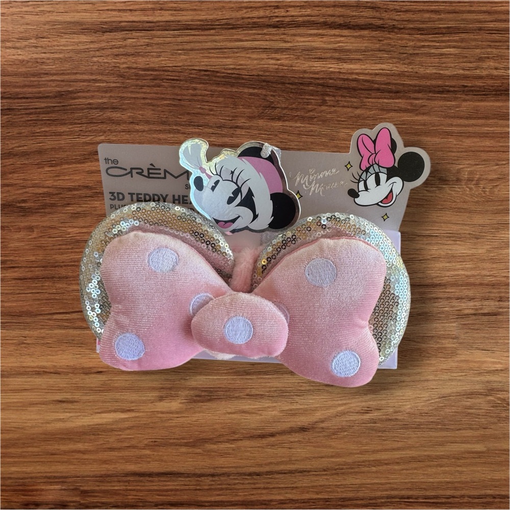 Disney Minnie Mouse Pink and Black Bow Set - Picture 2 of 4